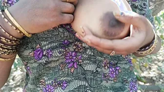 Chubby Tamil Aunty Playing With Herself Outdoors In The Fields