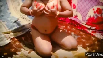 Red Bra Aunty Getting Stretched Wide By Thick Black Member