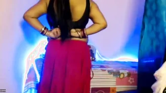Hot Aunty Slowly Stripping Naked And Showing Off Her Big Tits