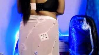 Hot Aunty Slowly Stripping Naked And Showing Off Her Big Tits
