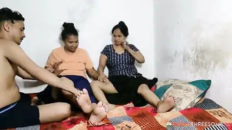 Desi Wife Sharing Herself With Stepsister And Husband Together