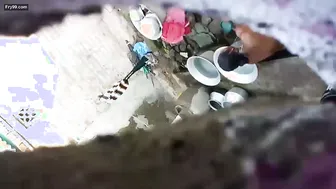 Catching Neighbor Aunty Naked In Shower Through Bathroom Window