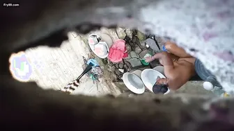 Catching Neighbor Aunty Naked In Shower Through Bathroom Window