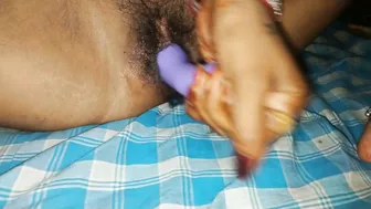 Village Housewife Using Toys Making Herself Cum Hard At Home