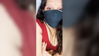Naughty Aunty Stripping Naked While Talking Dirty In Hindi
