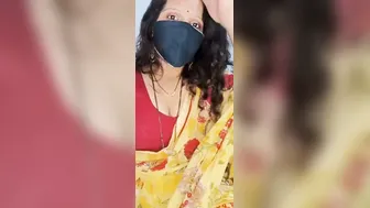 Naughty Aunty Stripping Naked While Talking Dirty In Hindi
