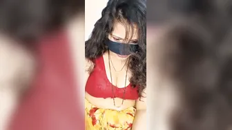 Naughty Aunty Stripping Naked While Talking Dirty In Hindi