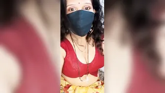 Naughty Indian Aunty Stripping Naked Talking Dirty For Me