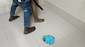 Catching My Aunty Changing Clothes In Bathroom Through The Door
