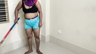 Catching My Aunty Changing Clothes In Bathroom Through The Door