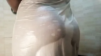 Catching My Curvy Aunt Bathing And Joining Her In The Shower