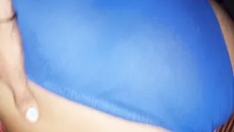 Covering Her Silky Panties With My Cum After Sneaking Around