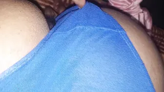 Covering Her Silky Panties With My Cum After Sneaking Around