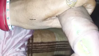 Covering Her Silky Panties With My Cum After Sneaking Around