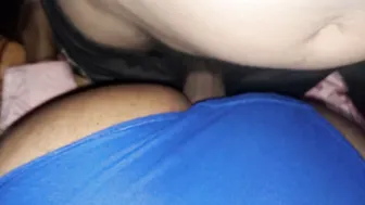 Covering Her Silky Panties With My Cum After Sneaking Around