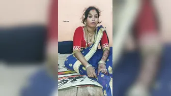 Sexy Aunty In Red Saree Getting Fucked Behind Her Home