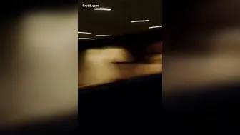 Slutty Aunty Showing Off Her Body Inside Dark Movie Theatre