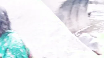 Telugu Aunty Bathing Naked At Waterfall Talking So Dirty