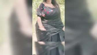 Curvy Married Aunty Showing Off Her Thick Body For The Camera