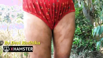 Village Aunty Showing Her Big Natural Ass And Tits Outdoors