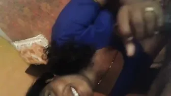 Shy Desi Aunty Giving Her First Blowjob On Camera Nervously