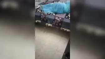 Desi Aunty Teasing Servant While Hubby Away In Transparent Saree