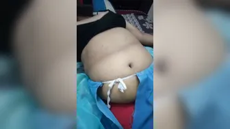 Desi Aunty Teasing Servant While Hubby Away In Transparent Saree