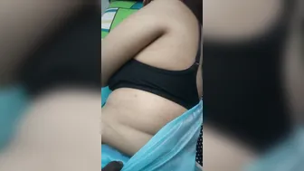 Desi Aunty Teasing Servant While Hubby Away In Transparent Saree