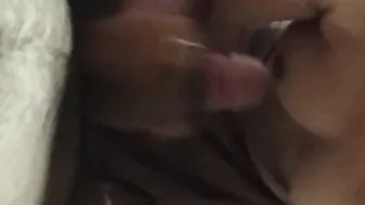 Married Woman Giving Sloppy Head To Younger Guy In Bedroom