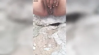 Tamil Aunty Caught Pissing Outdoors In Village Behind House