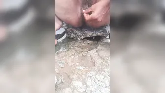 Tamil Aunty Caught Pissing Outdoors In Village Behind House