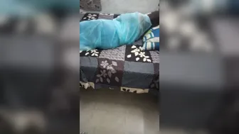 South Indian Aunty In See Through Saree Teasing Young Boy