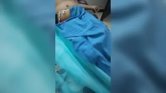 South Indian Aunty In See Through Saree Teasing Young Boy