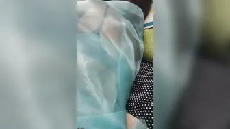 South Indian Aunty In See Through Saree Teasing Young Boy