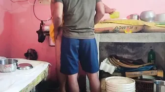 Sneaking Into Neighbor Aunty Kitchen For Quick Hard Ass Fuck