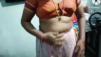 Village Aunty Teasing And Stripping In Her Bedroom For Camera
