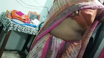 Village Aunty Teasing And Stripping In Her Bedroom For Camera