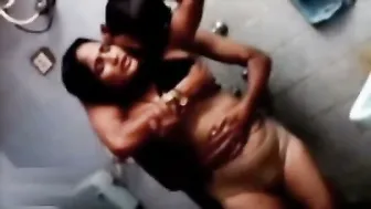 Telugu Aunty Taking A Shower And Touching Herself On Camera