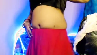 Mature Aunty Stripping Naked And Dancing Showing Her Big Boobs