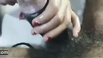 Indian Girl Deepthroating Older Man Getting Mouthful At House