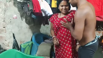 Nephew Stripping His Aunty Naked And Fucking Her Hungry Pussy