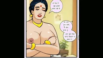 Two Guys Taking Turns Stretching Tight Desi Aunty Both Holes