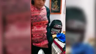 Caught My Desi Aunty Changing Clothes In Her Private Bedroom