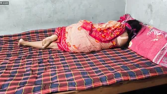 Catching My Stepaunty Lying On Bed Making Me Hard And Horny