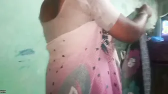 Village Housewife Changing Saree Caught On Camera Secretly
