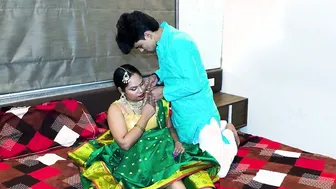Desi Wife Getting Drilled Hard By Hubby On Wedding Night Bed