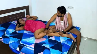 Servant Boy Fucking Madam While Massaging Her Legs On The Bed