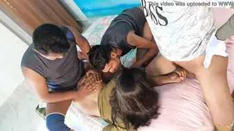 Christmas Surprise As GF Gets Gangbanged By His Friends