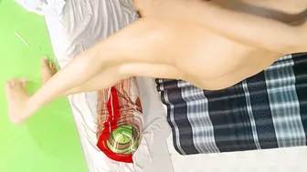 Horny Village Babe In Bikini Riding BF Bareback Outdoors