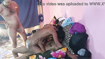 Indian Babe Getting Fucked By Two Guys On New Year